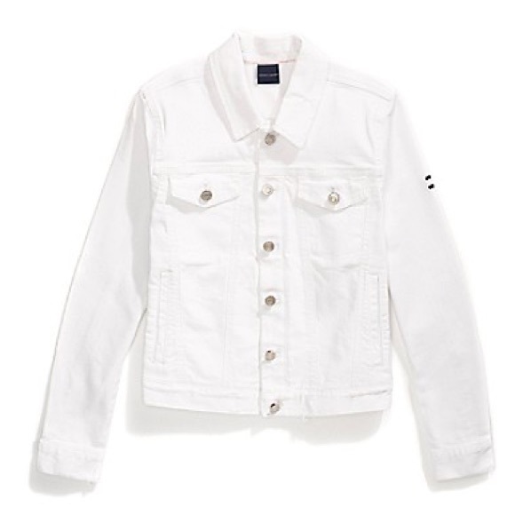 tommy hilfiger white jean jacket